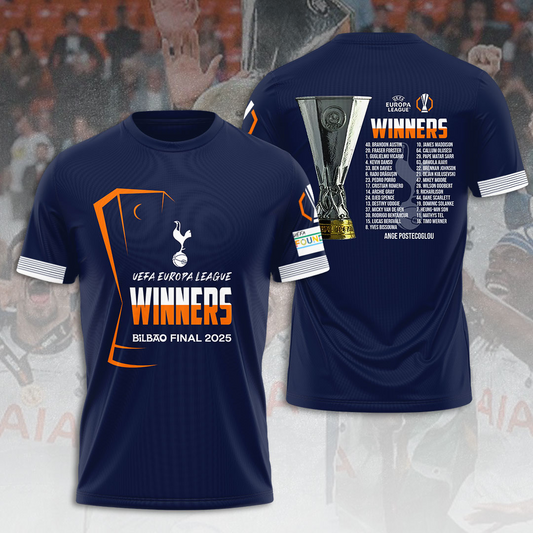 TOT UEFA Europa League Champion 2025 V9 Shirt DDTCTND