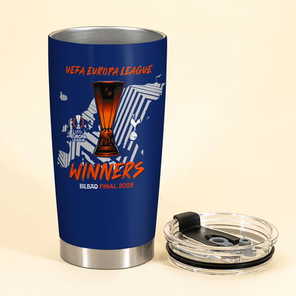 TOT UEFA Europa League Champion 2025 V9 Tumbler DDTCTND