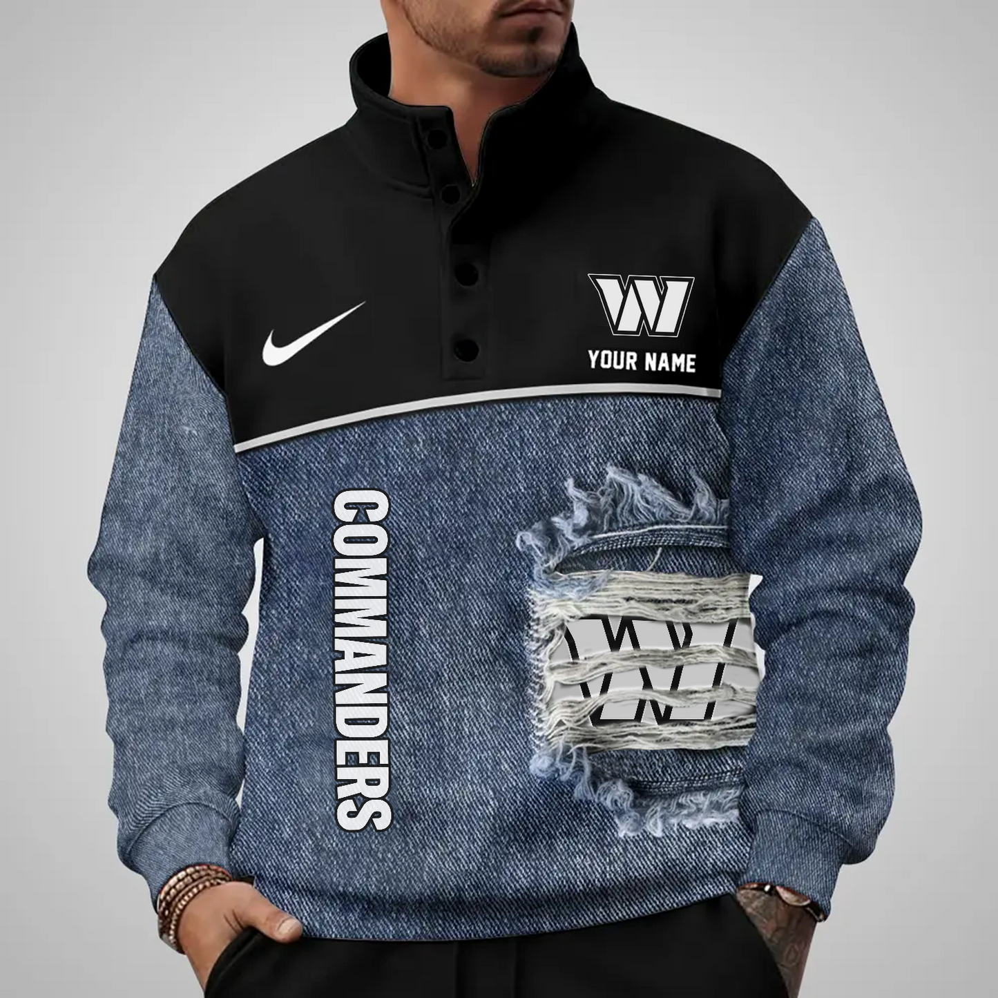 WAS x NFL Half Button Sweatshirt DatND DVT