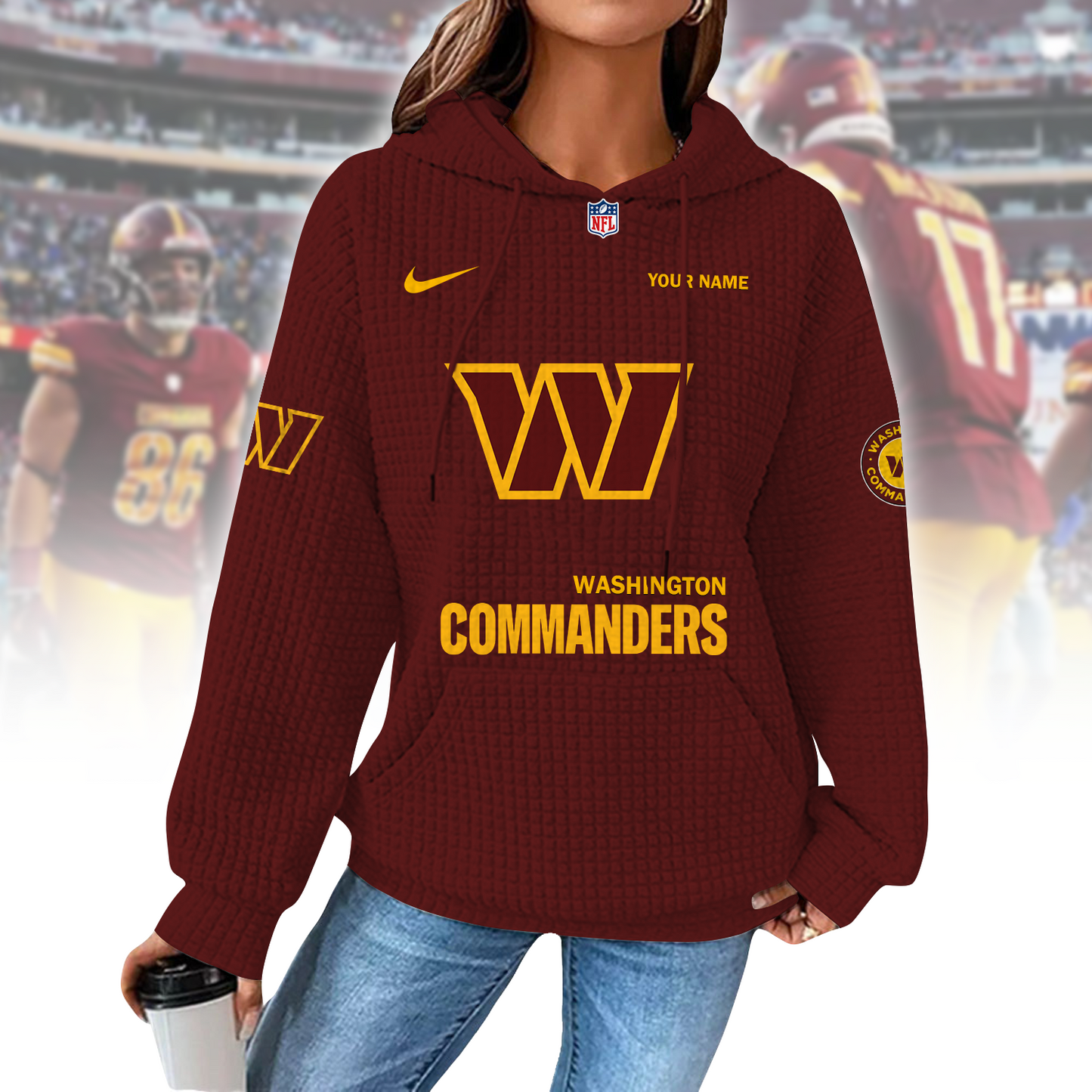 WAS x NFL Waffle Hoodie  0310 DatND DVT