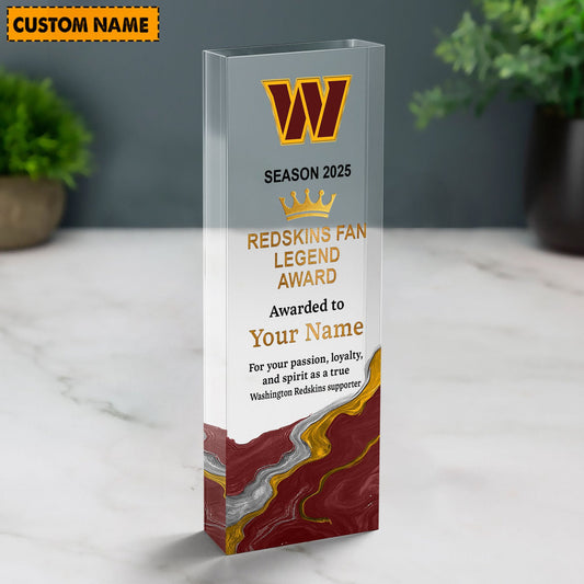WC NFL Personalized Acrylic Award Plaque Funny Christmas Gift For Family DDT NTL