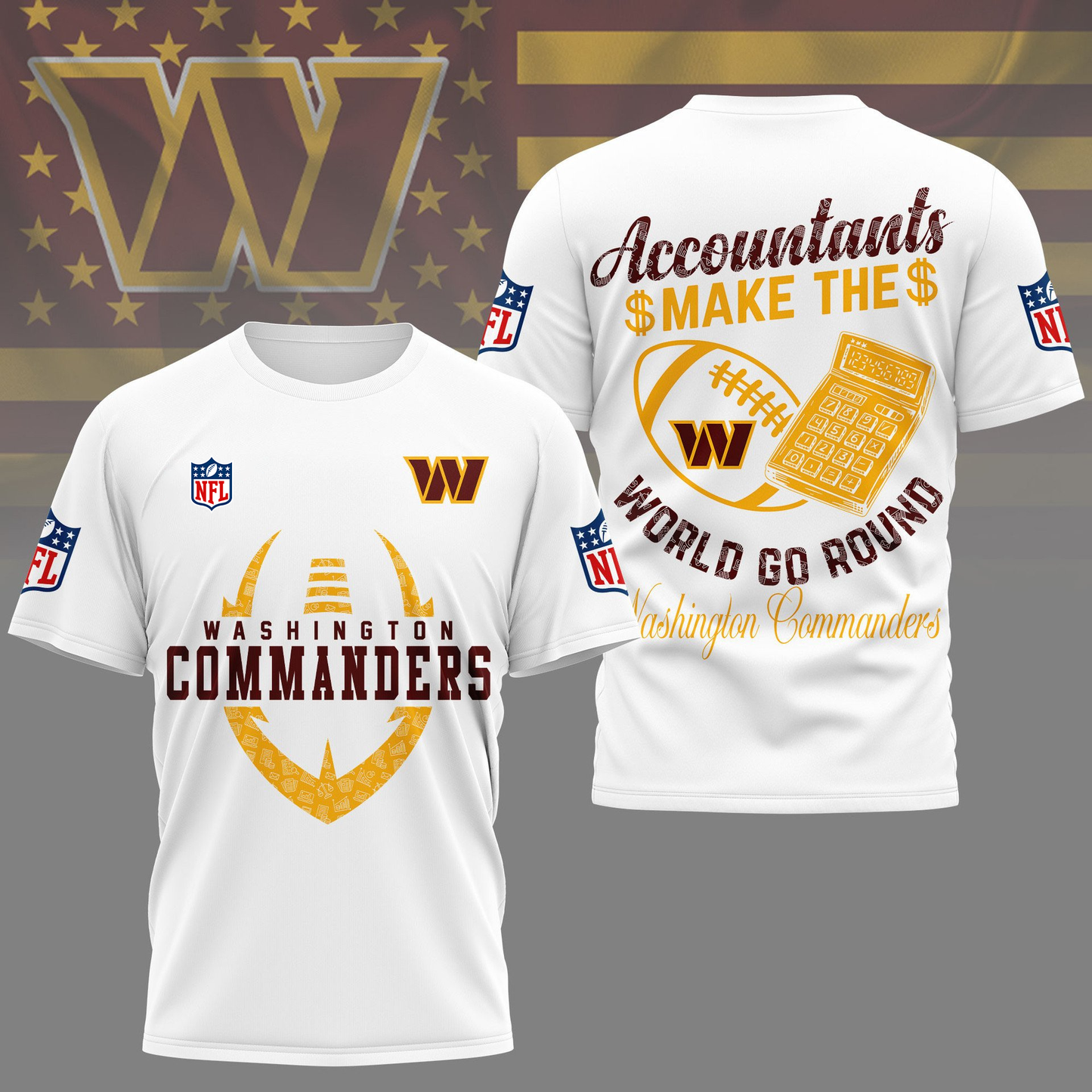 WC Premium NFL Accountant Pride Fan 3D Shirt DDT CTND