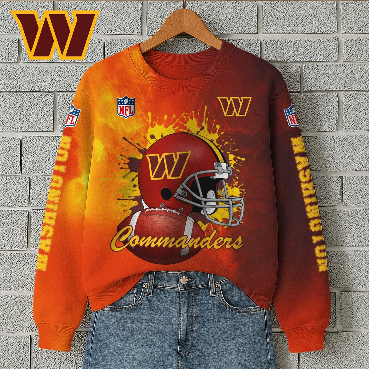 WC Premium NFL Printed Long Sleeve Casual Sweatshirt DDT NTL