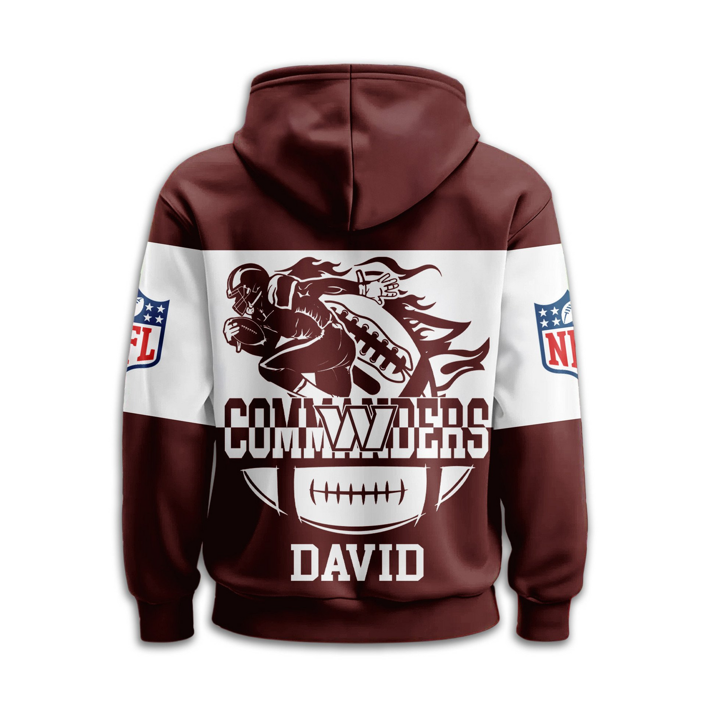 WC Premium NFL Touchdown Spirit Personalized Hoodie DDT CTND