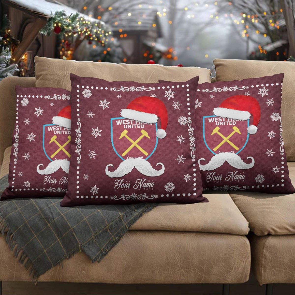 WHU x EPL Christmas Pillow DatND DVT