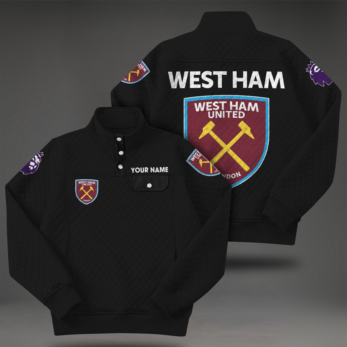 WHU x EPL Quilted Sweatshirt DatND DVT