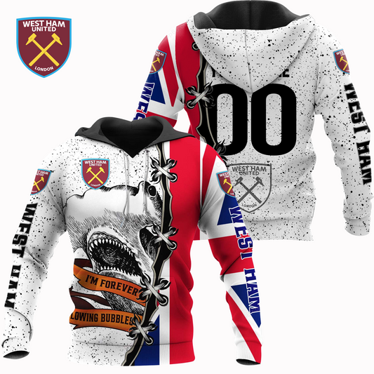 WHU x EPL UK Flag Mascot Design Shirt DDT CTND