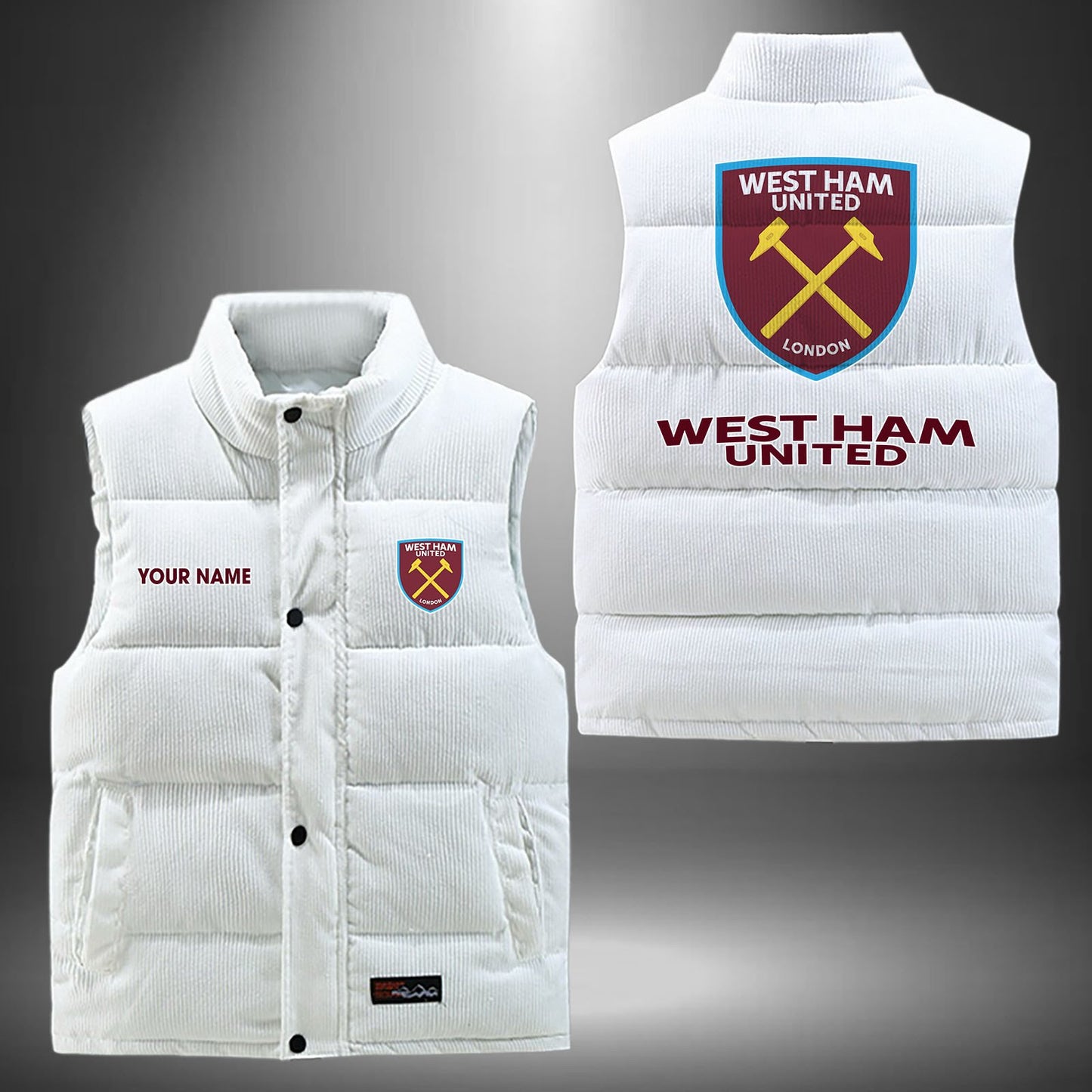 WHU x EPL Vest Jacket Cotton Warm Sleeveless Coat DatND DVT