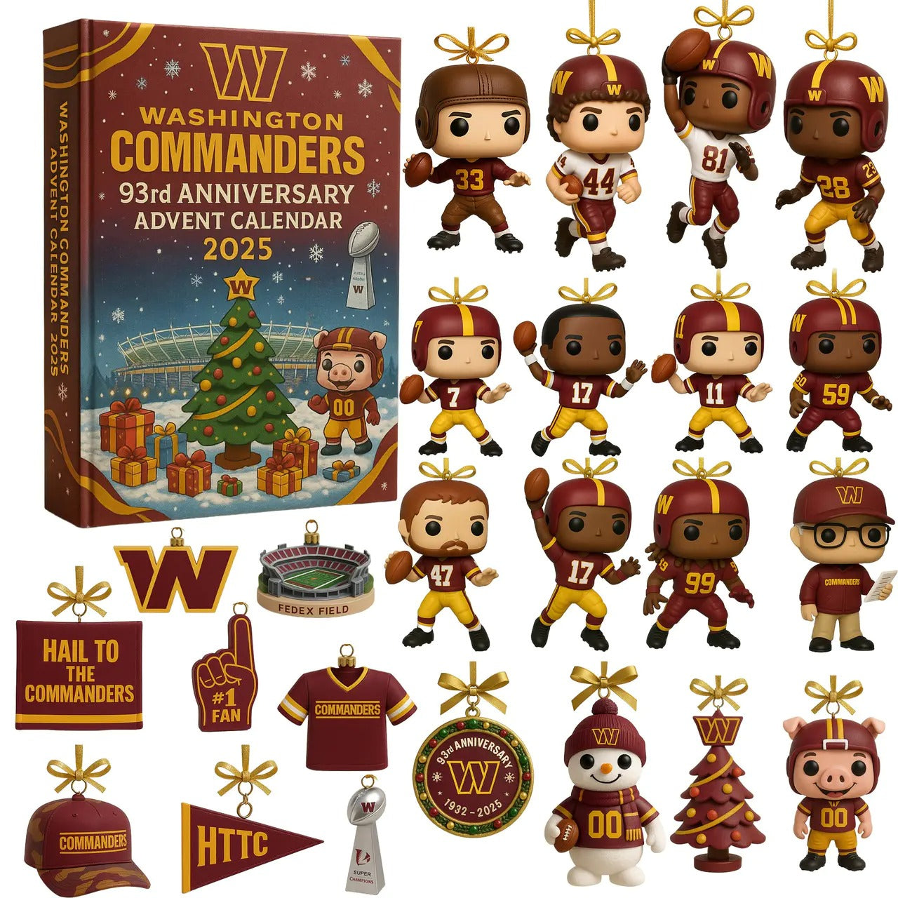 DISCOUNT 60% Washington Commanders 93rd Anniversary Advent Calendar 2025 BQH