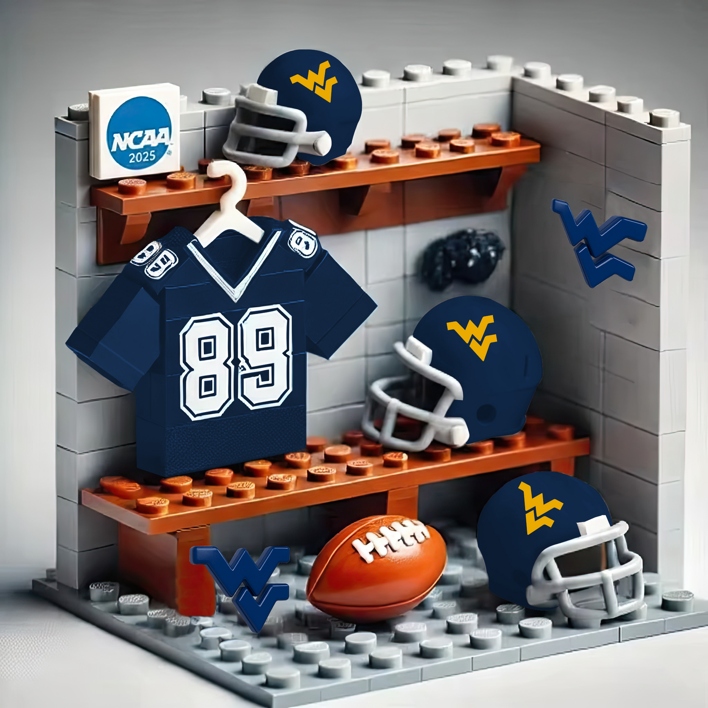 NCAA Teams Custom Building Blocks Creative Peripheral Gift Model Toy Mini Changing Room  DDT CTND