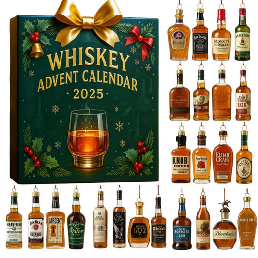 DISCOUNT 60% Whiskey Advent Calendar 24 Days Without Repetition, 2D Christmas Decor BQH