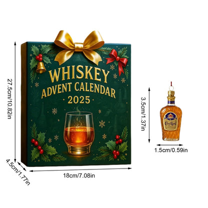 DISCOUNT 60% Whiskey Advent Calendar 24 Days Without Repetition, 2D Christmas Decor BQH