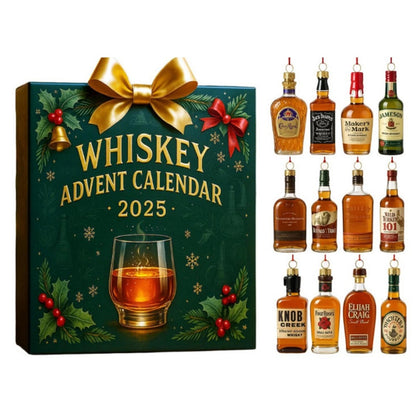 DISCOUNT 60% Whiskey Advent Calendar 24 Days Without Repetition, 2D Christmas Decor BQH