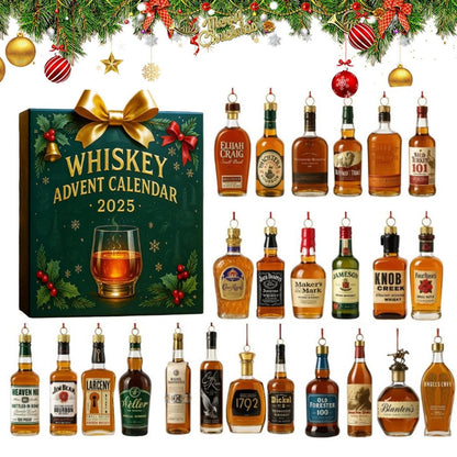 DISCOUNT 60% Whiskey Advent Calendar 24 Days Without Repetition, 2D Christmas Decor BQH