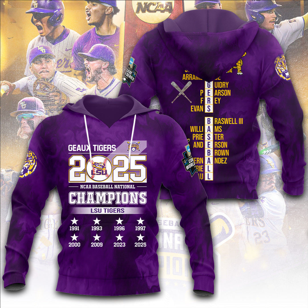 LSU Wins 2025 DI Baseball National Championship V57 Shirt DDT CTND