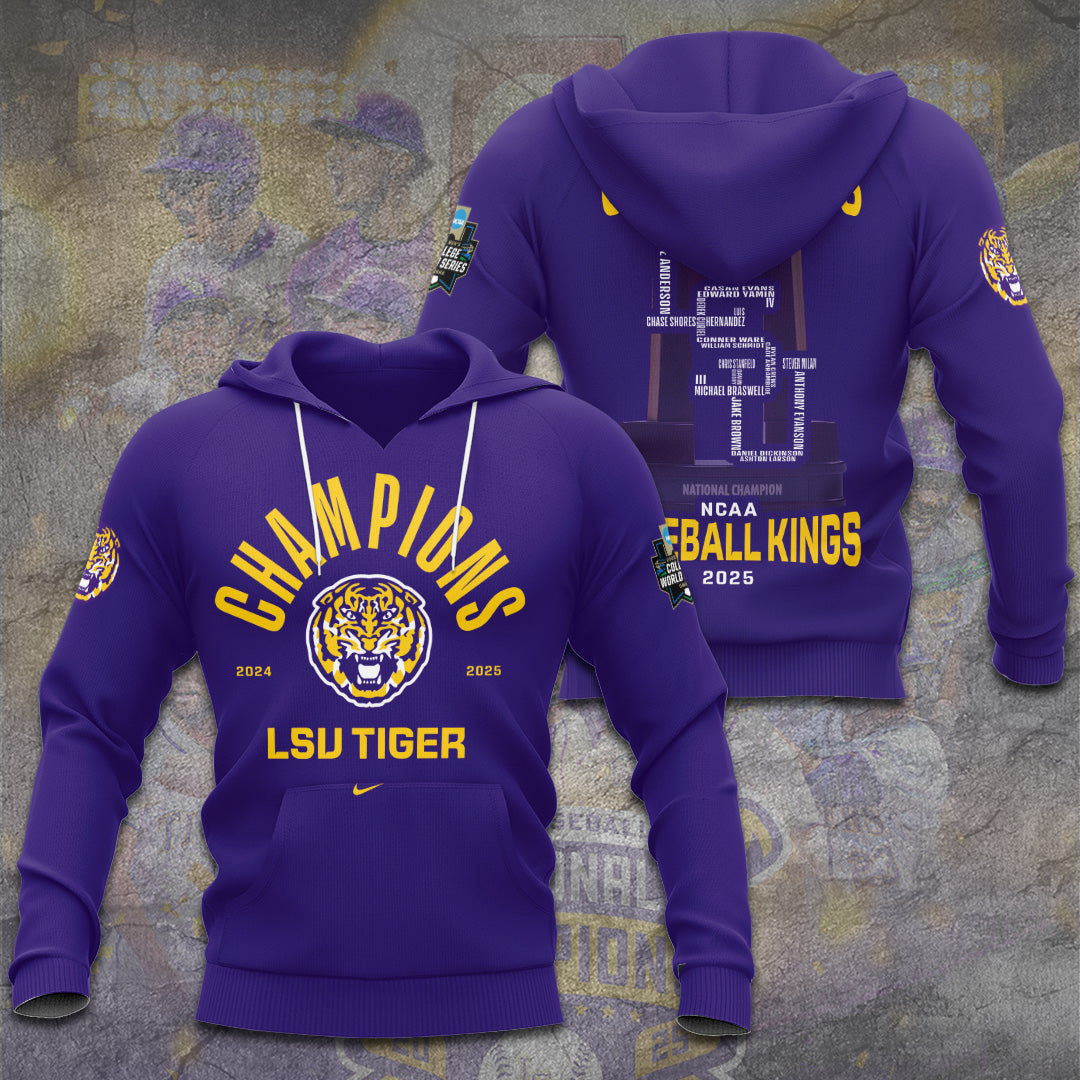 LSU Wins 2025 DI Baseball National Championship V59 Shirt DDT CTND