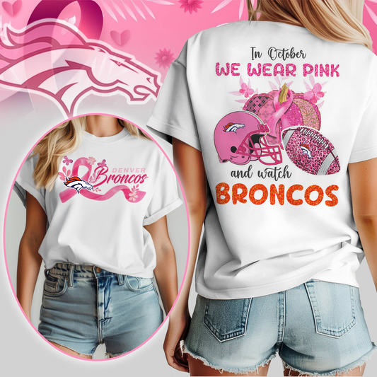 In October We Wear Pink And Watch DB Shirt DDT NTL