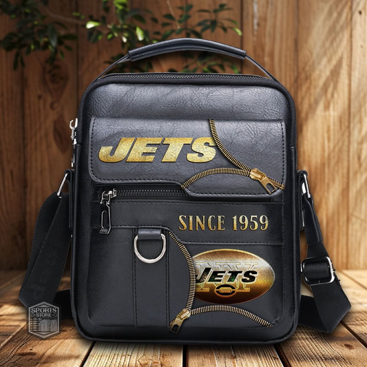 NYJ Premium NFL Leather Handbag DDT TTV