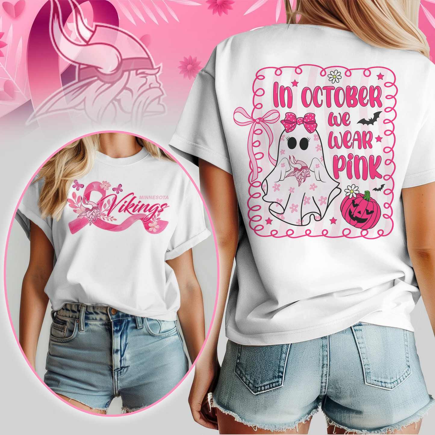 NFL MV - In October We Wear Pink Shirt DDT NTL