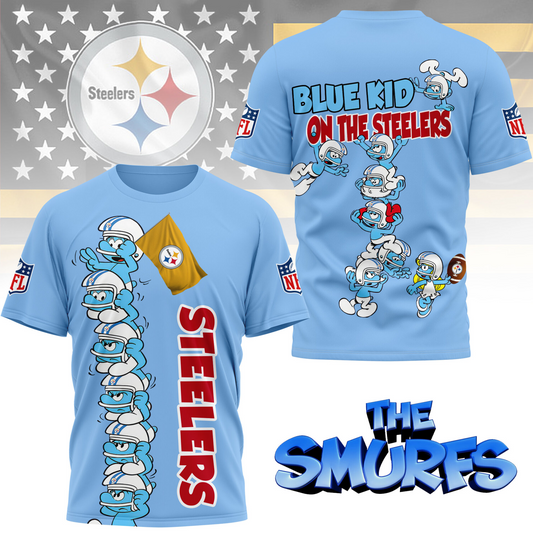 PS Premium NFL x Smurfs 3D Shirt DDT 210725 CTND