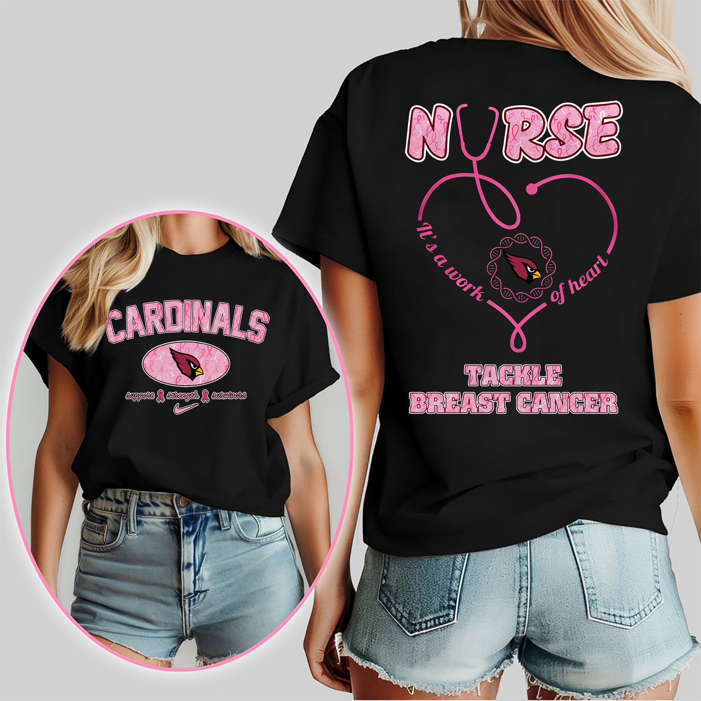 AC Nurse Tackle Breast Cancer 3D Shirt DDT CTND