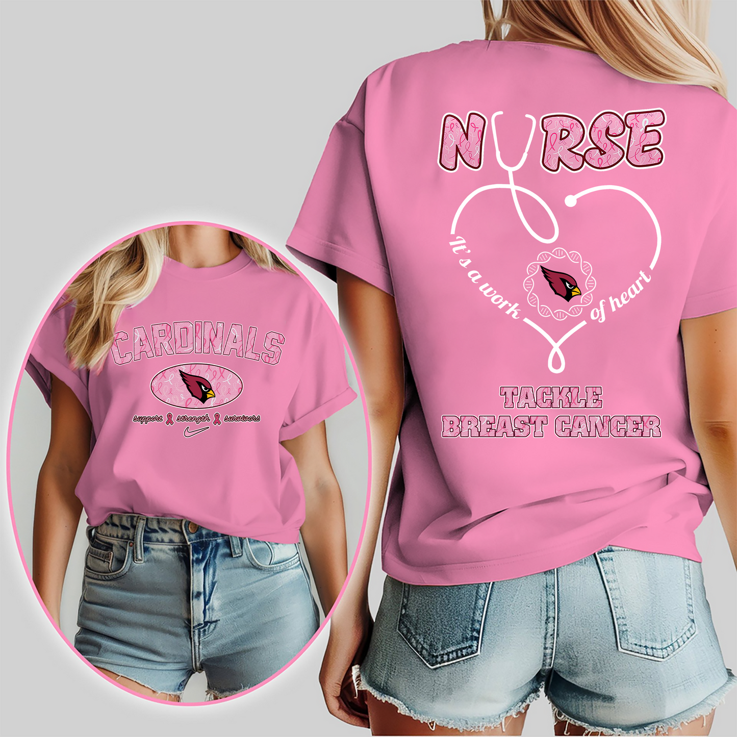 AC Nurse Tackle Breast Cancer 3D Shirt DDT CTND