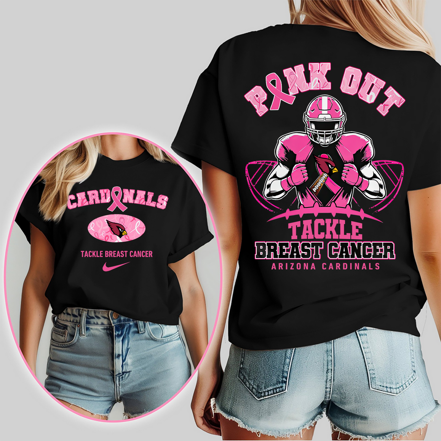 AC Pink Out - Tackle Breast Cancer 3D Shirt DDT CTND