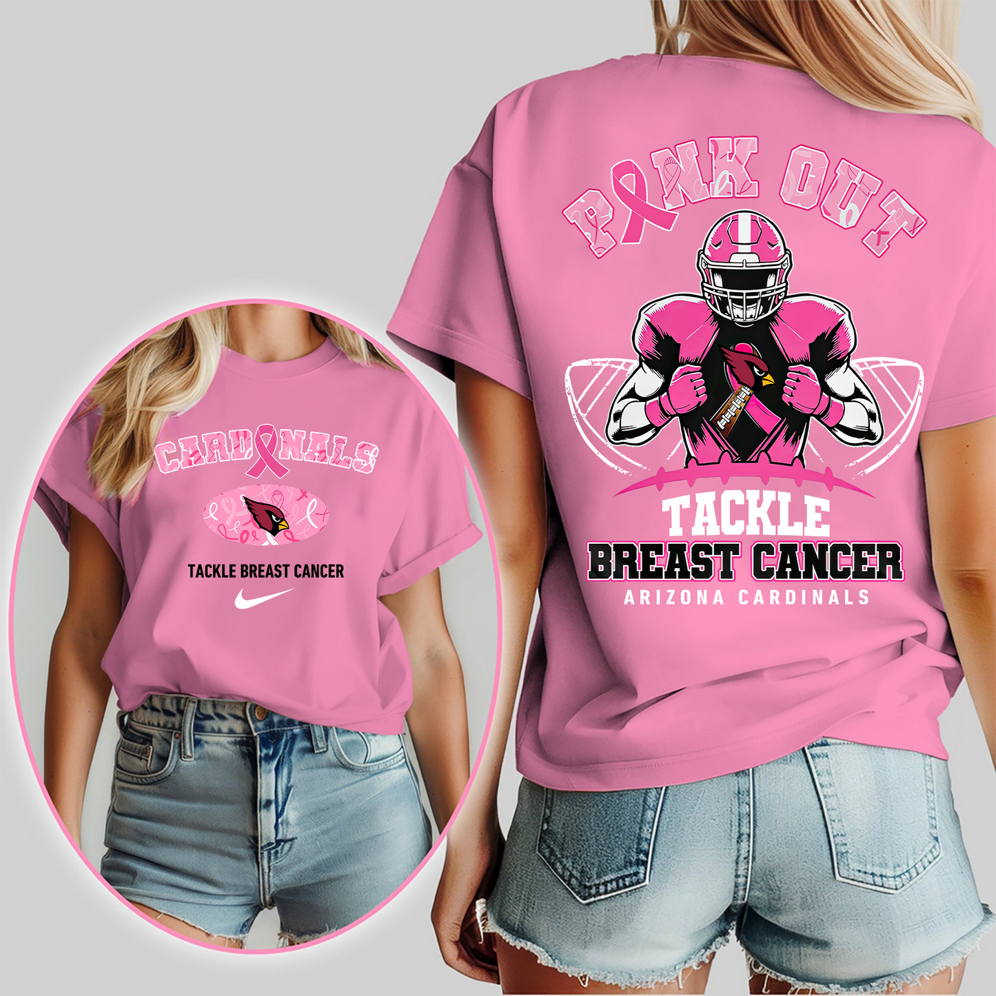 AC Pink Out - Tackle Breast Cancer 3D Shirt DDT CTND