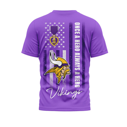 MV Premium National Purple Hear Day 3D Shirt DDT TTV