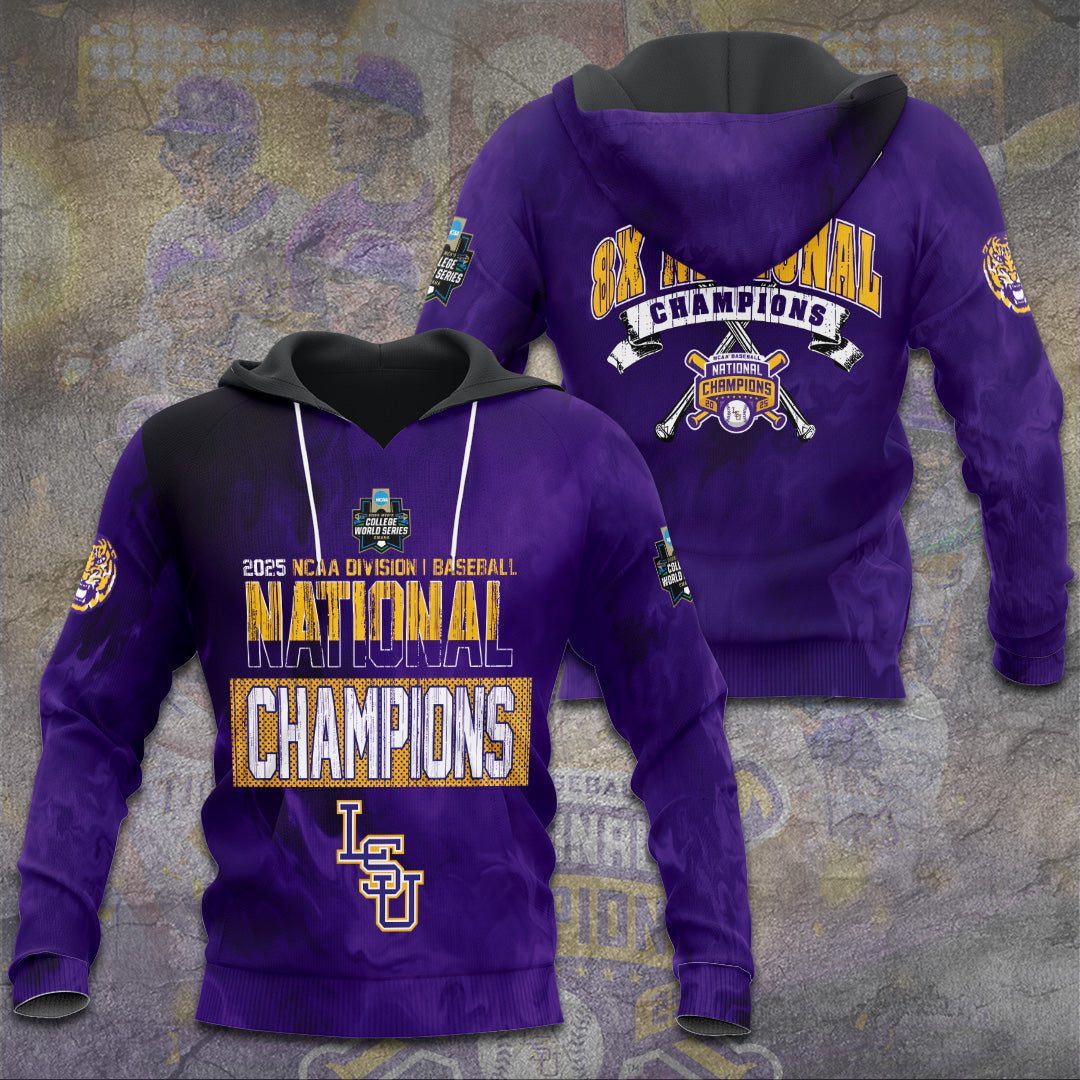 LSU Wins 2025 DI Baseball National Championship V64 Shirt DDT CTND