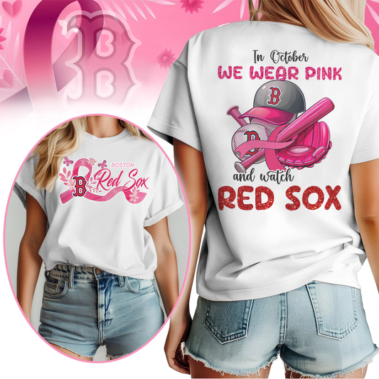 In October We Wear Pink And Watch MLB BRS Shirt DDT NTL