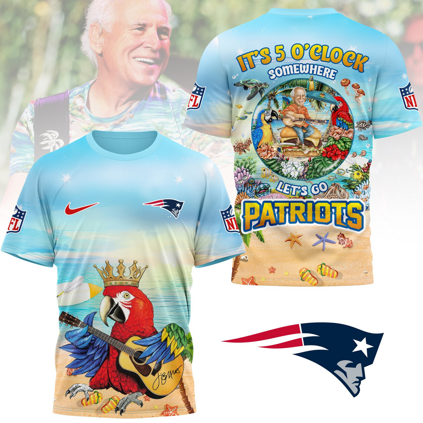 NEP Premium Jimmy Buffett Style Shirt DDT CTND
