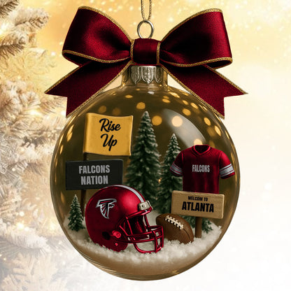 AF  NFL Acrylic Ball Ornament - Best Gift For Fans DDT CTND