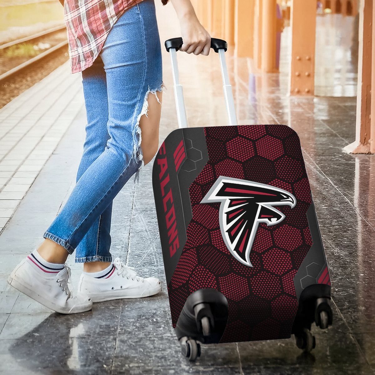 AF NFL V3 Luggage Cover Suitcase Protector DDT NTL