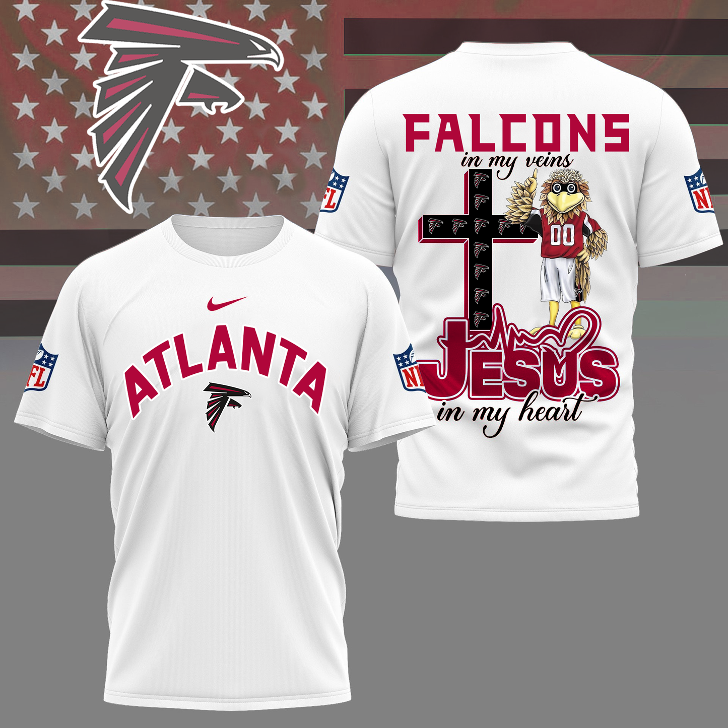 AF Premium Faith & Football 3D Shirt DDT TTV