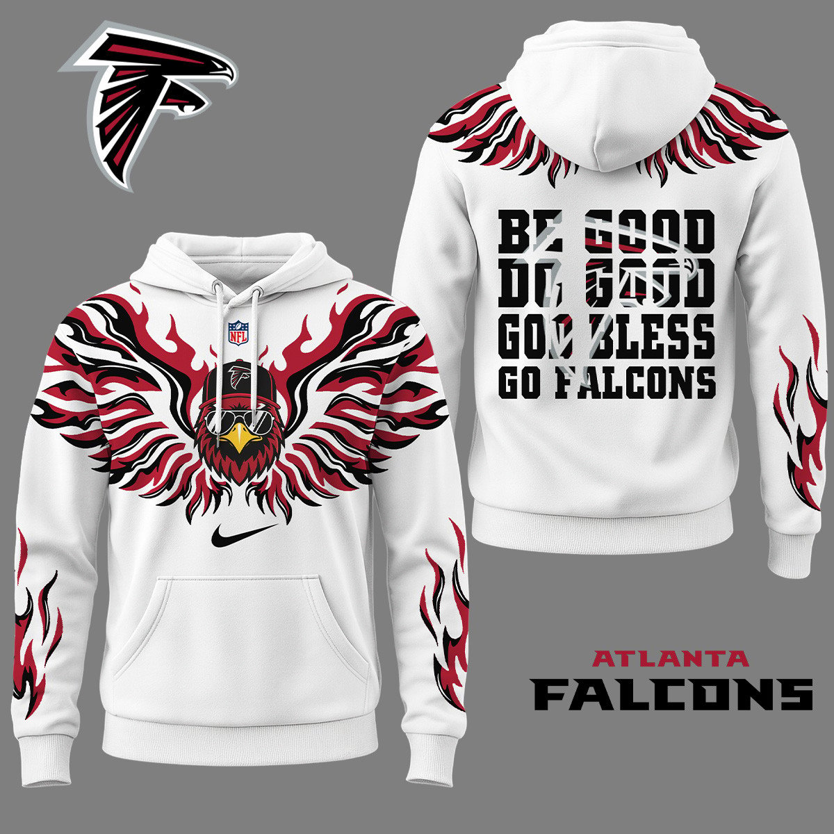 AF Premium NFL Fire Wings 3D Hoodie DDT CTND