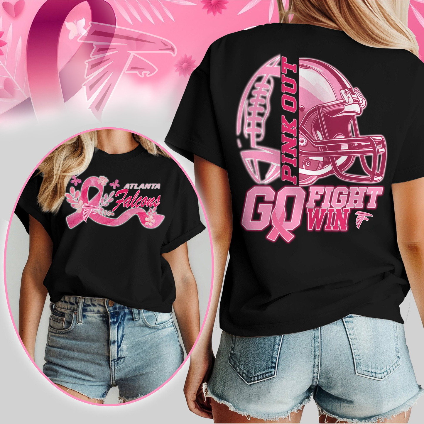 AF Premium Tackle Breast Cancer Women's Shirt DDT TTV