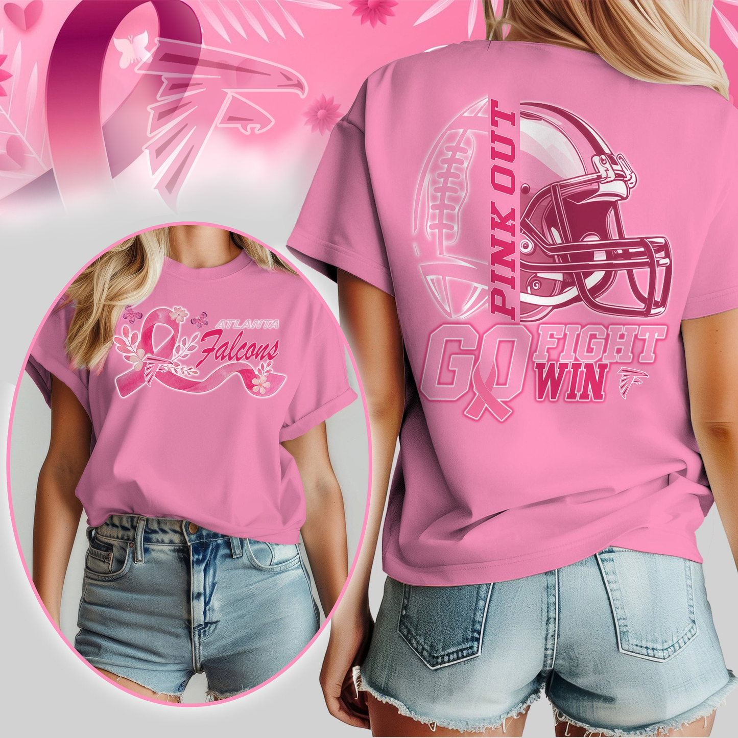 AF Premium Tackle Breast Cancer Women's Shirt DDT TTV