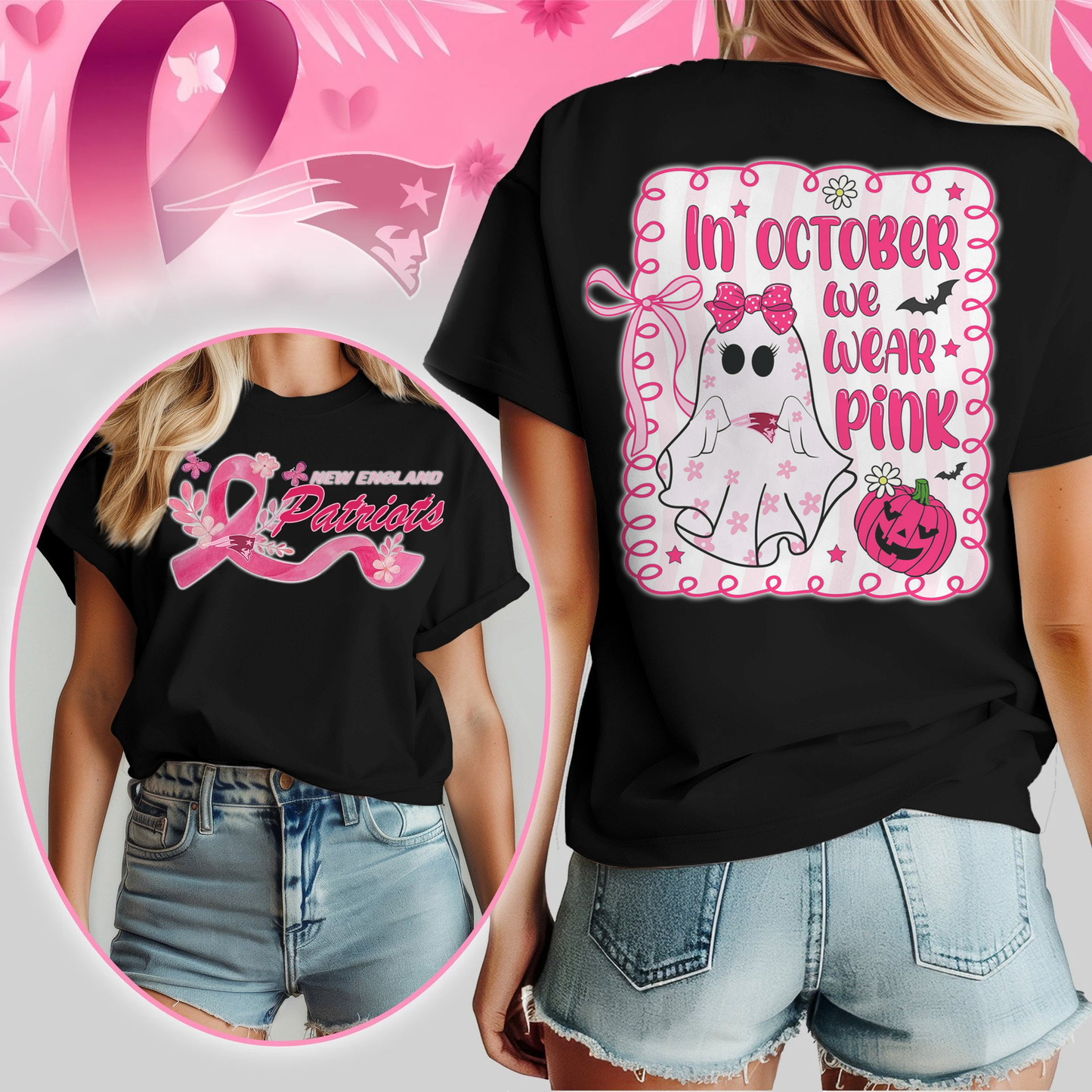 NFL NEP - In October We Wear Pink Shirt DDT NTL