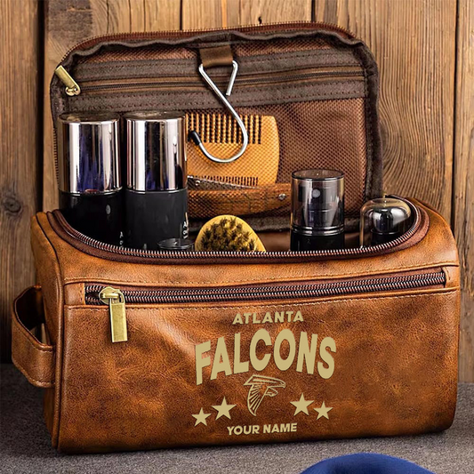 ALT Football Men Leather Toiletry Bag Custom Any Name DATND TANTD