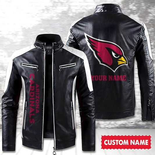 ARI American Football Men Leather Jacket Custom Any Name Gifts DatND DVT