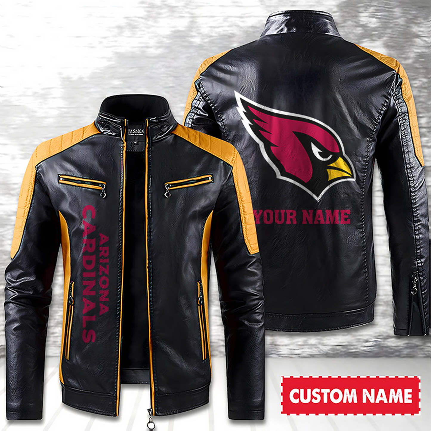 ARI American Football Men Leather Jacket Custom Any Name Gifts DatND DVT