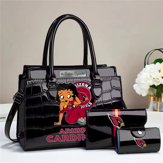 ARI Embossed three-piece handbag set DatND DVT