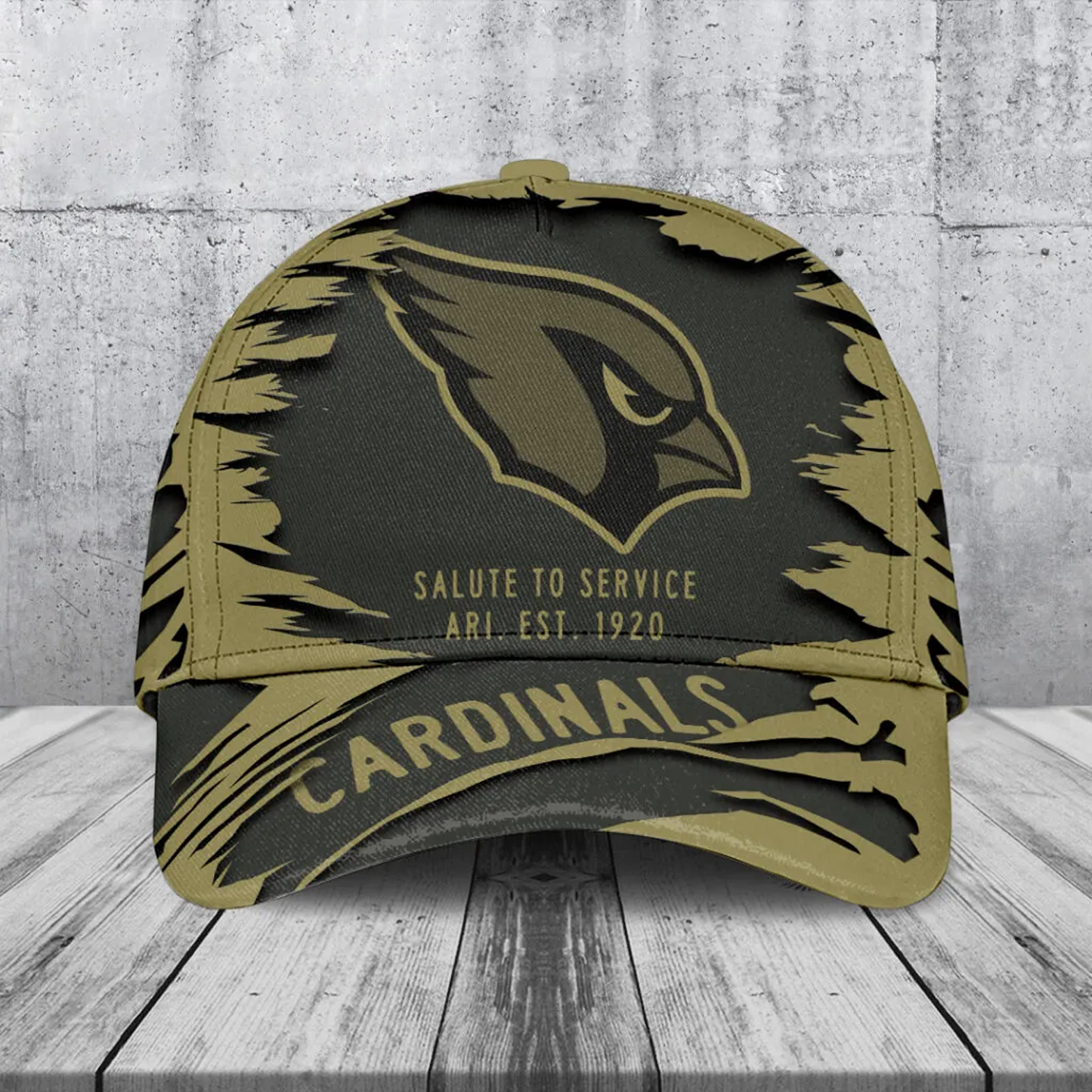 ARI x NFL 2025 Salute to Service Classic Cap DATND TANTD