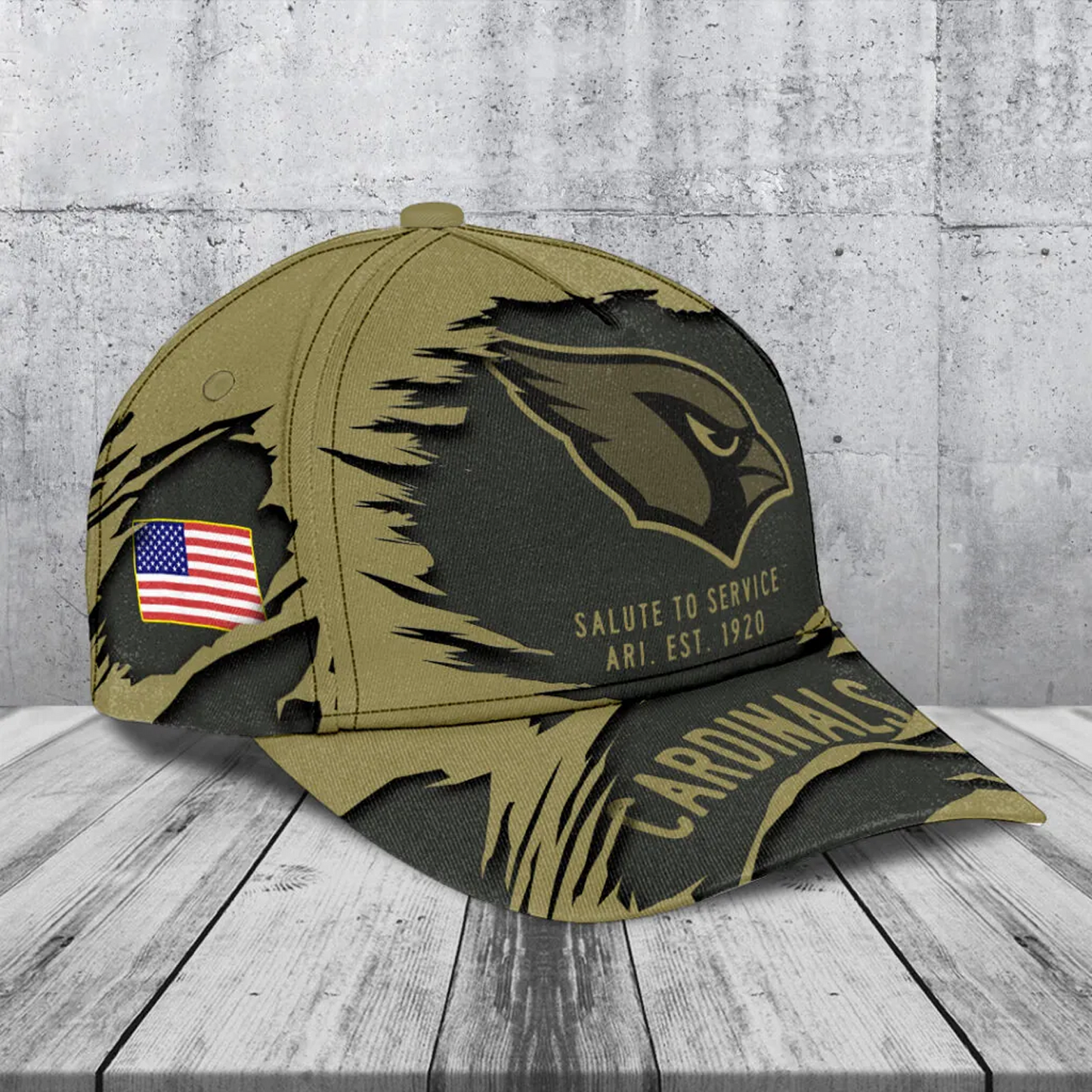 ARI x NFL 2025 Salute to Service Classic Cap DATND TANTD