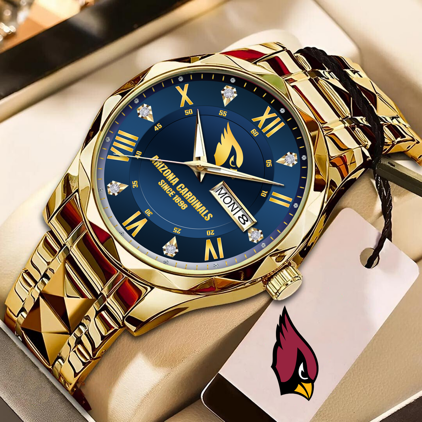 ARI x NFL Alloy Luxury Quartz Watch DATND TANTD