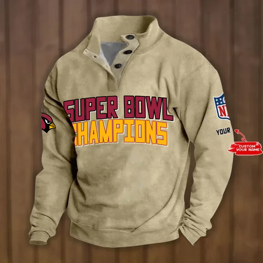 ARI x NFL Double Breasted Stand Collar Hoodies DATND TANTD