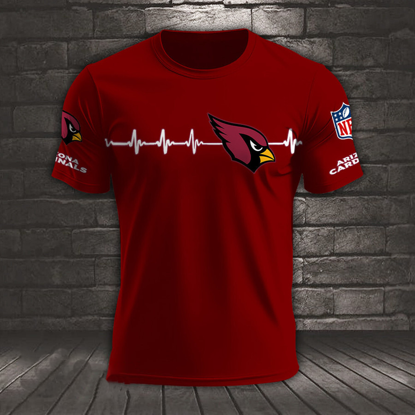 ARI x NFL Heart Rate Map Special 3D Shirt DatND ThuongNH