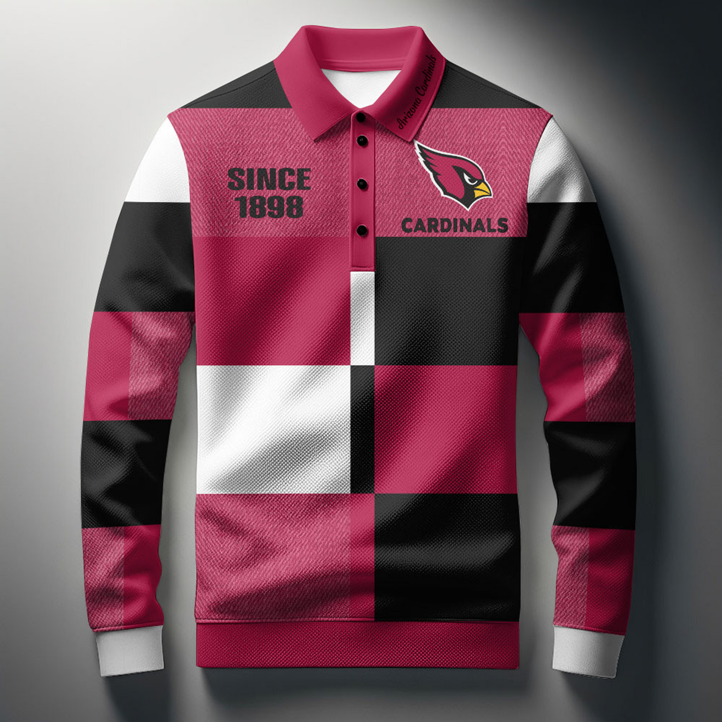 ARI x NFL Men Style Polo Long Sleeves Shirt DatND DVT