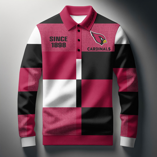 ARI x NFL Men Style Polo Long Sleeves Shirt DatND DVT